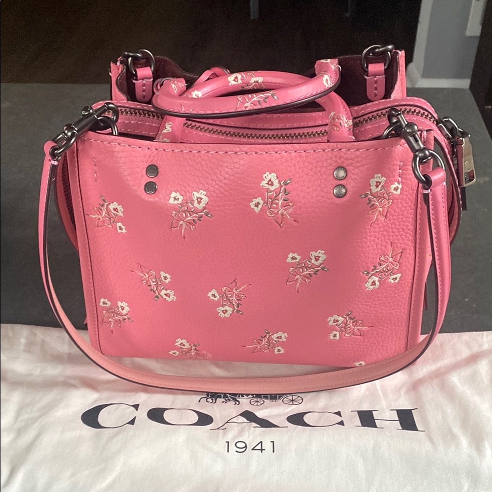 Coach Pink Floral Women's Bag